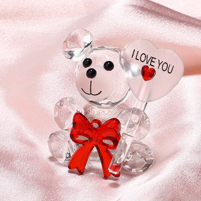 Valentines-Day-Gift-I-Love-You-Crystal-Bear-Glass-Artificial-Rose-Flowers-Mothers-Day-Wedding-Party